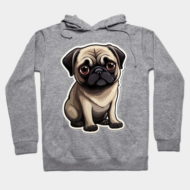 Cute Pug Dog Dogs Pugs Pug Hoodie TeePublic